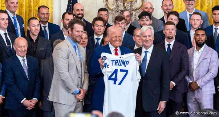 Los Dodgers visitan a Trump en la Casa Blanca