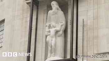 BBC unveils restored controversial statue by Eric Gill