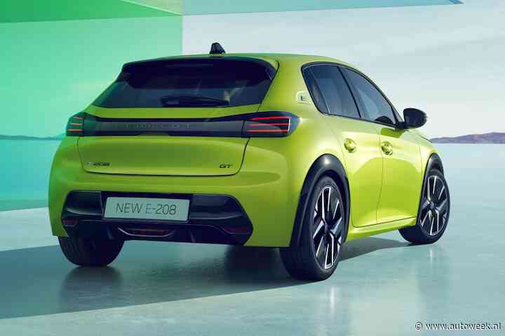 Elektrische Peugeot e-208 duizenden euro's goedkoper