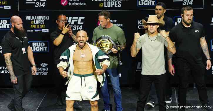 UFC 314 start time, TV schedule for Alexander Volkanovski vs. Diego Lopes