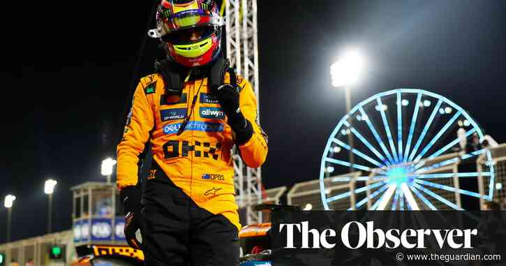 Oscar Piastri powers to Bahrain F1 GP pole but Norris and Verstappen flounder