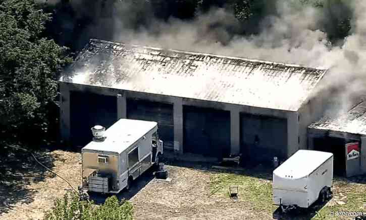 Fire crews battle fire in north Oklahoma City