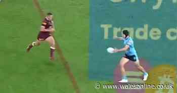'Highest kick in history' causes mayhem as rugby commentators astounded