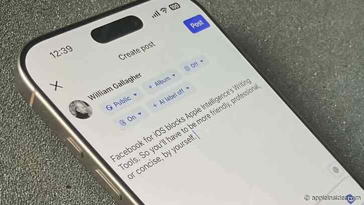 Facebook, WhatsApp, and Instagram block use of Apple Intelligence