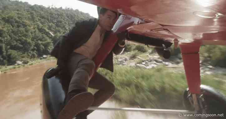 Tom Cruise Hangs Onto a Plane 8,000 Feet in the Air in Mission: Impossible 8 Stunt