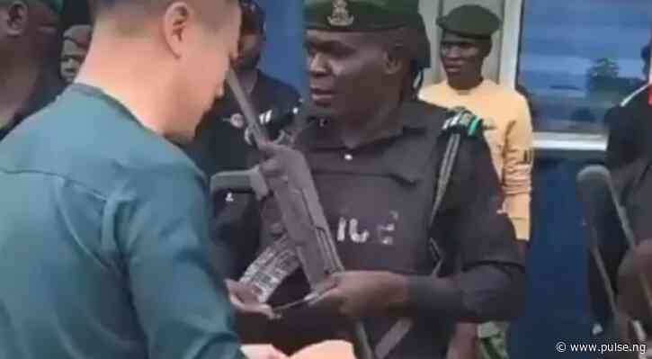 It was a token of appreciation - Chinese man seen giving cash to Nigerian Police speaks out