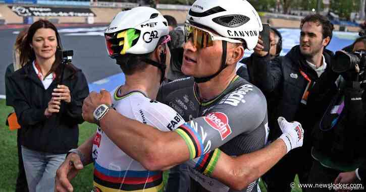 Vijfvoudig Tour-winnaar Bernard Hinault geïmponeerd door Mathieu van der Poel: ’Jongens, dat ging snel’