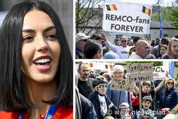 IN BEELD. Remcomania barst los bij de start van Brabantse Pijl: iedereen wil glimp opvangen van Evenepoel