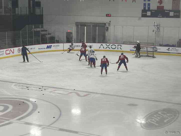 Ivan Demidov showed up to the Canadiens’ optional practice