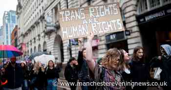 Hundreds take to Manchester city streets in trans rights march