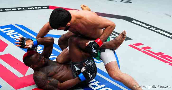 Watch Gadzhi Rabadanov score terrifying ground and pound knockout over ex-UFC fighter Marc Diakiese in 32 seconds