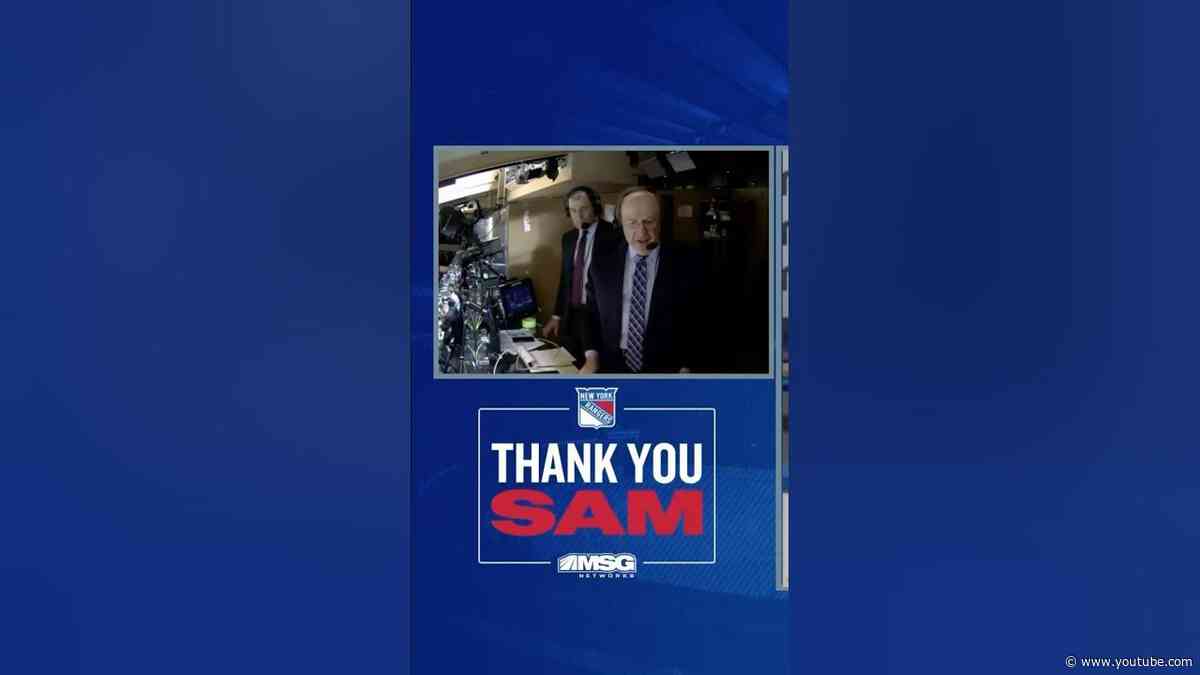 One final sign-off from Sam 🥹 #samrosen #nyrangers #nhl #hockey #broadcaster #signoff
