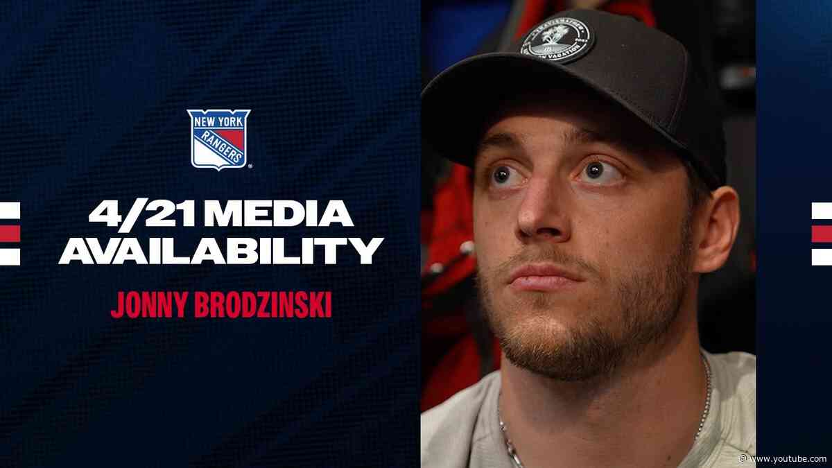 NYR 2025 Exit Day: Jonny Brodzinski Media Availability | April 21, 2025
