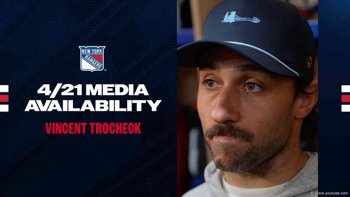 NYR 2025 Exit Day: Vincent Trocheck Media Availability | April 21, 2025