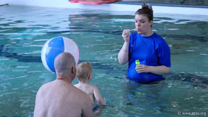 Juneau swim class teaches parents and babies water safety skills