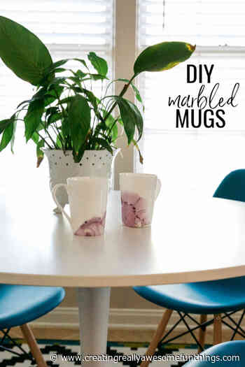How to Make Water Marble Mugs