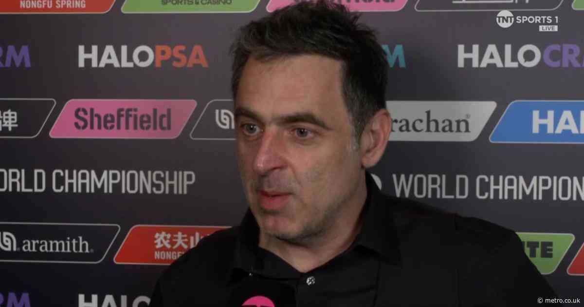 Ronnie O’Sullivan names his ‘favourite’ to win the World Snooker Championship