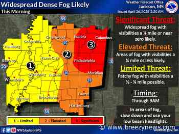 Dense Fog Advisory Posted Locally