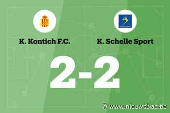 Kontich B sleept gelijkspel uit de brand in de thuiswedstrijd tegen Schelle Sport B