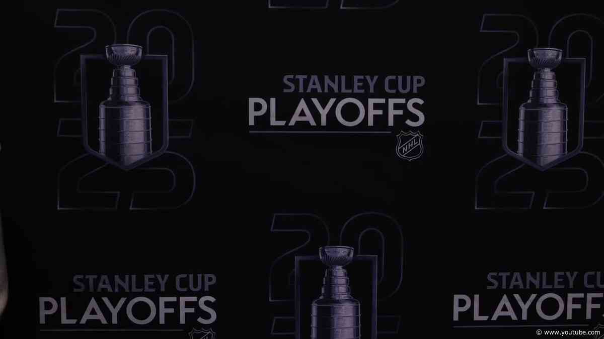 Keefe speaks to the media prior to Game 4 against Carolina
