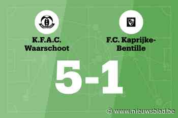 Van Overbeke leidt FAC Waarschoot naar zege tegen FC Kaprijke-Bentille