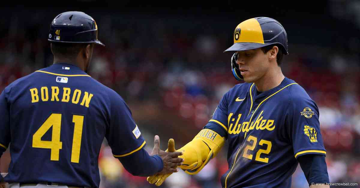 Brewers lead from start to finish, rout Cardinals 7-1