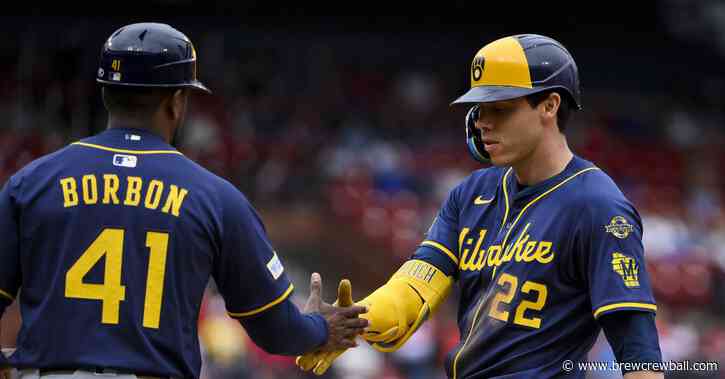 Brewers lead from start to finish, rout Cardinals 7-1