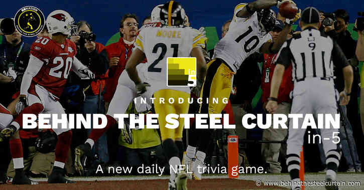 Can you guess this Steelers QB in today’s in-5 trivia game?