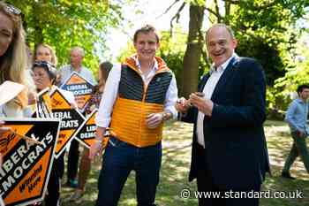 Sir Ed Davey signs ‘magic spatulas’ during local election visit