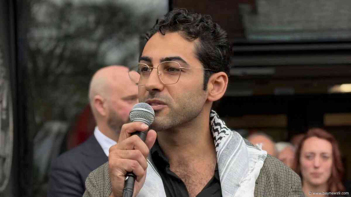 A Palestinian student at Columbia is released after his arrest at citizenship interview
