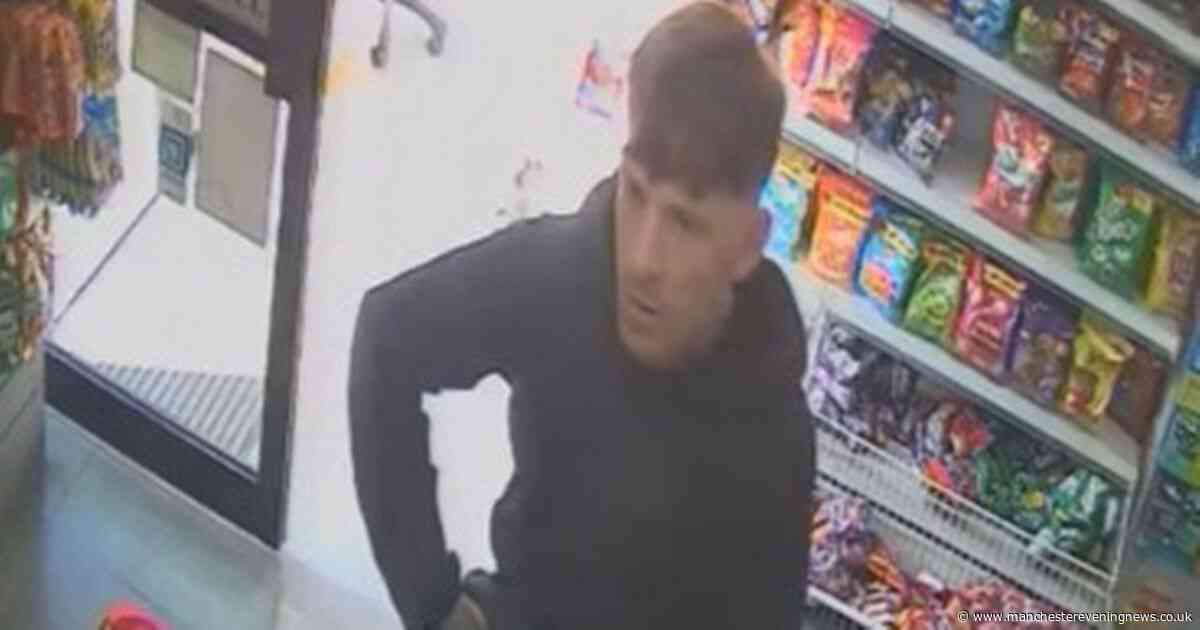 Police hunt knifeman after 'frightening' store robbery