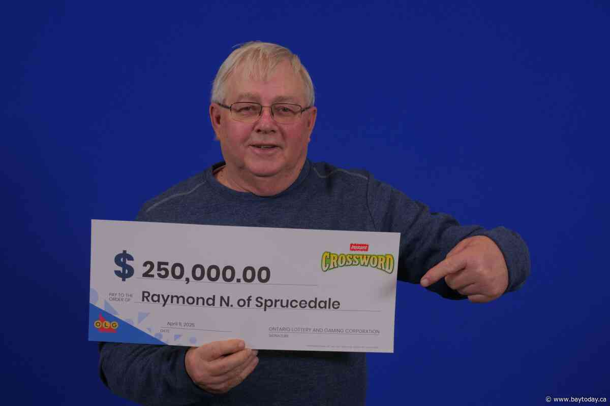 Local retiree wins cool quarter-million bucks