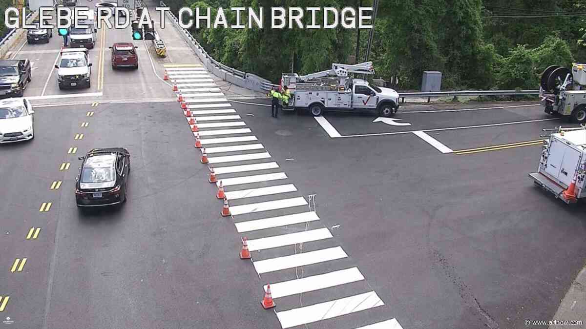 Chain Bridge Road closed due to downed wires