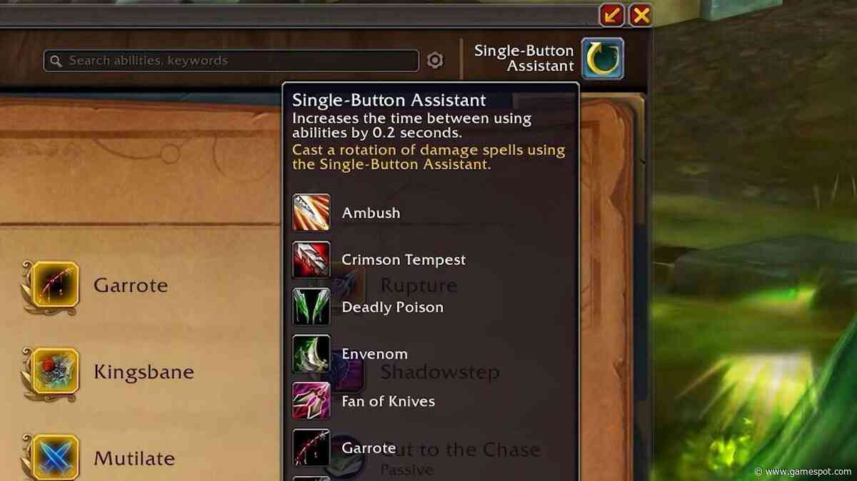 WoW One-Button Rotation Tool Will Basically Play The Game For You