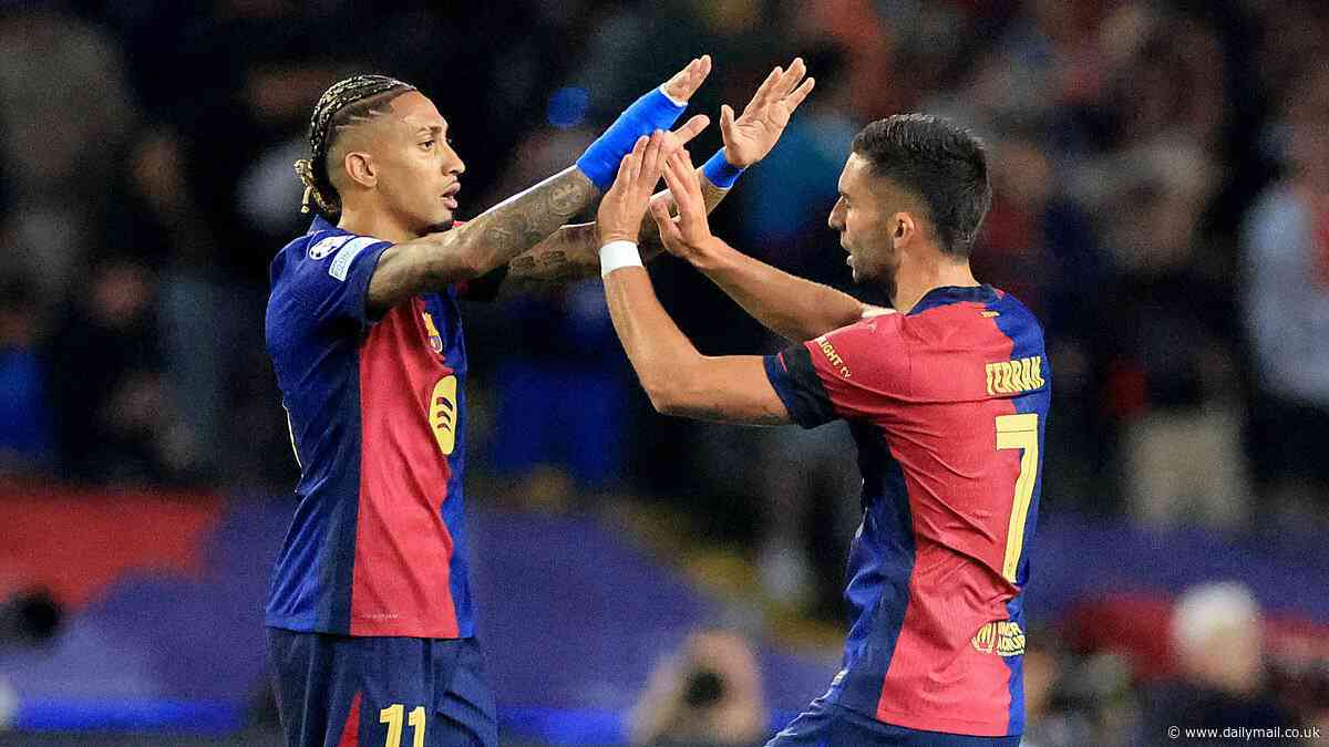 Barcelona vs Inter Milan - Champions League: Live score, team news and updates as Ferran Torres pulls Spanish giants level after Lamine Yamal's stunner as hosts rally back from two goals down in a frenetic first half