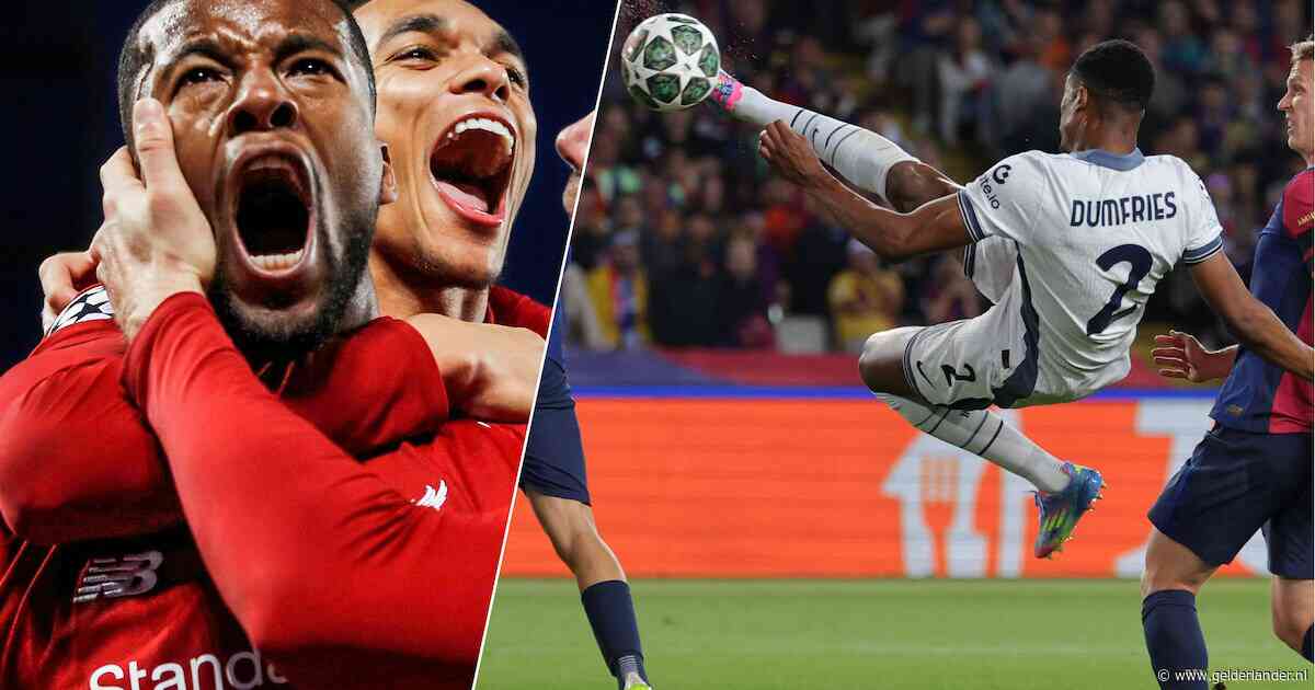 Waanzinnig: Denzel Dumfries is pas derde Nederlander ooit met twee goals in halve finale Champions League