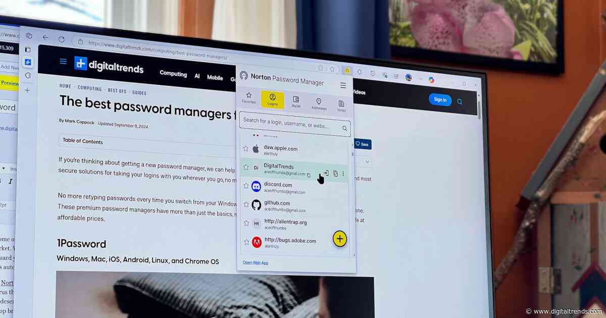 Norton Password Manager review: cross-platform login security for free
