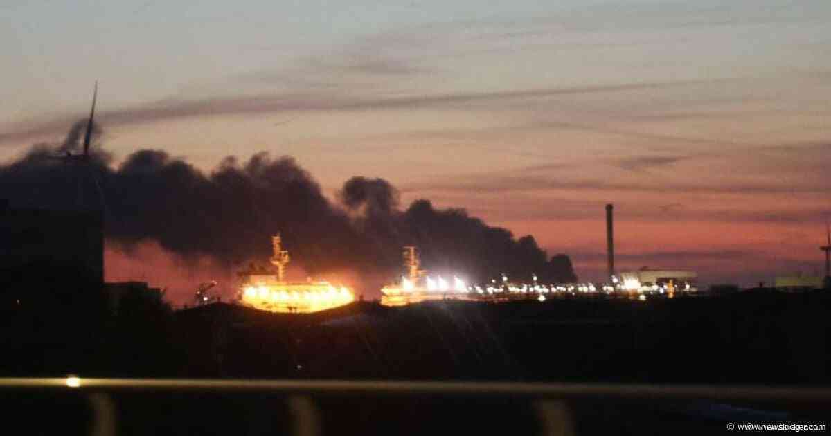 Grote brand in Westelijk Havengebied Amsterdam: veel rookontwikkeling