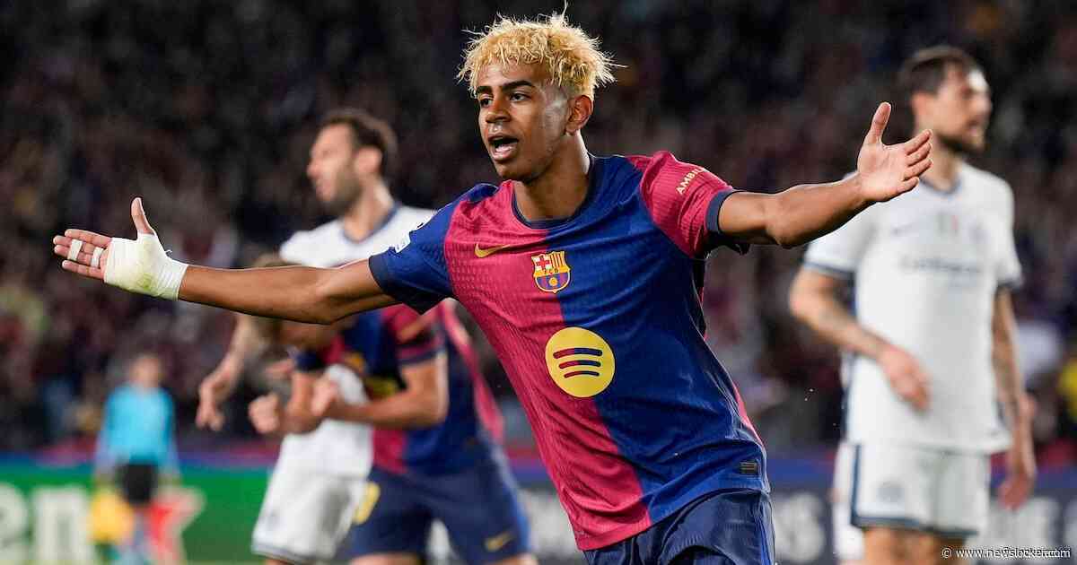 Lamine Yamal (17) schittert in 100ste wedstrijd voor FC Barcelona