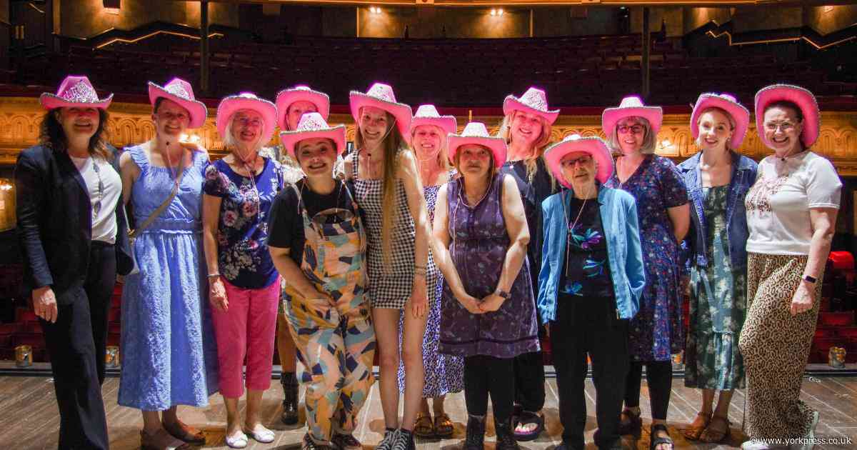 York dance group meets Carrie Hope Fletcher at Grand Opera House