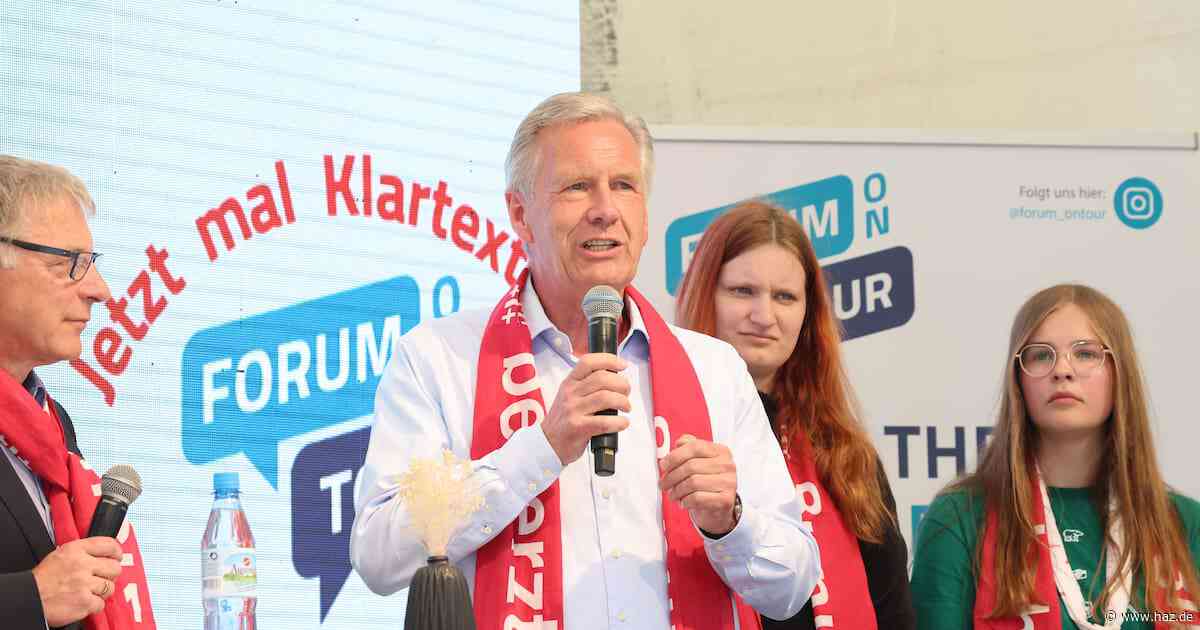 Nach der Trennung von Bettina: Christian Wulff beim Kirchentag in Hannover