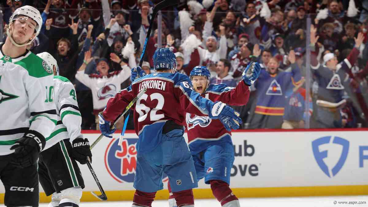 MacKinnon's 'super lucky' late goal keeps Avs alive