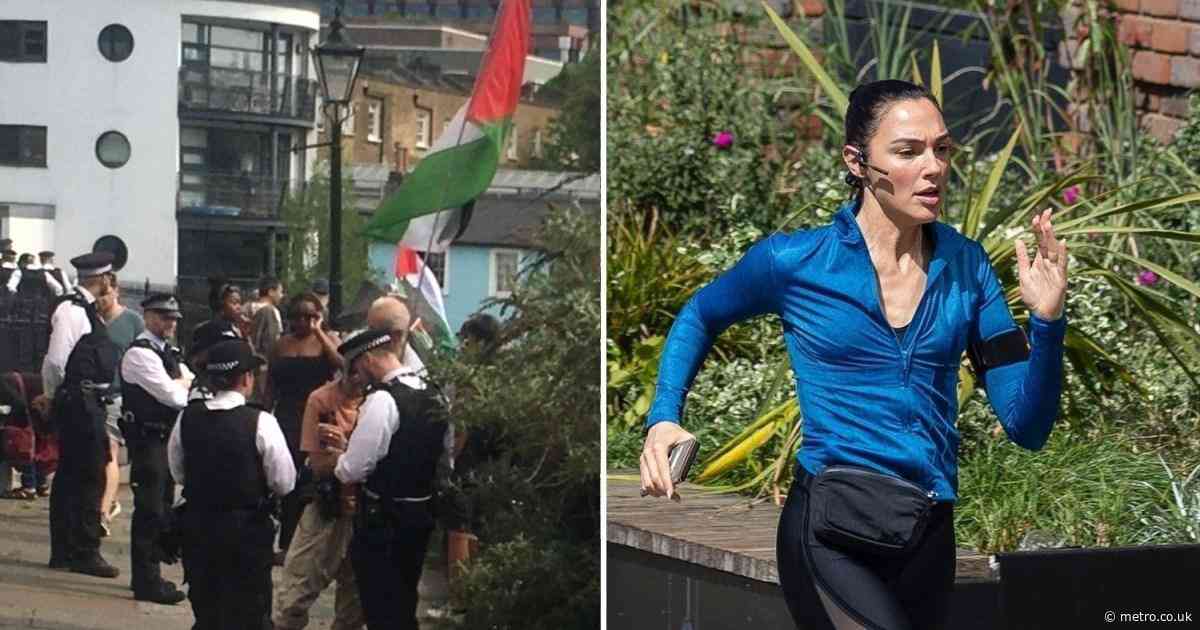Gal Gadot ‘evacuated from London movie set’ after pro-Palestine campaigners halt filming
