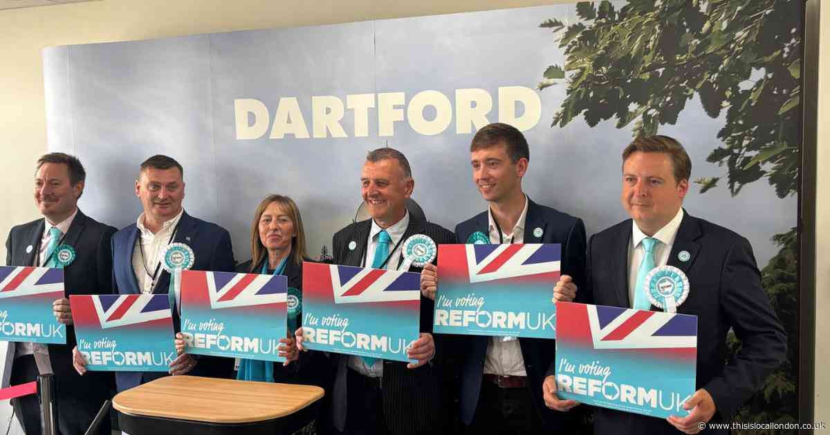 ‘We’ve made history in Kent’ as Reform UK wins all Dartford divisions