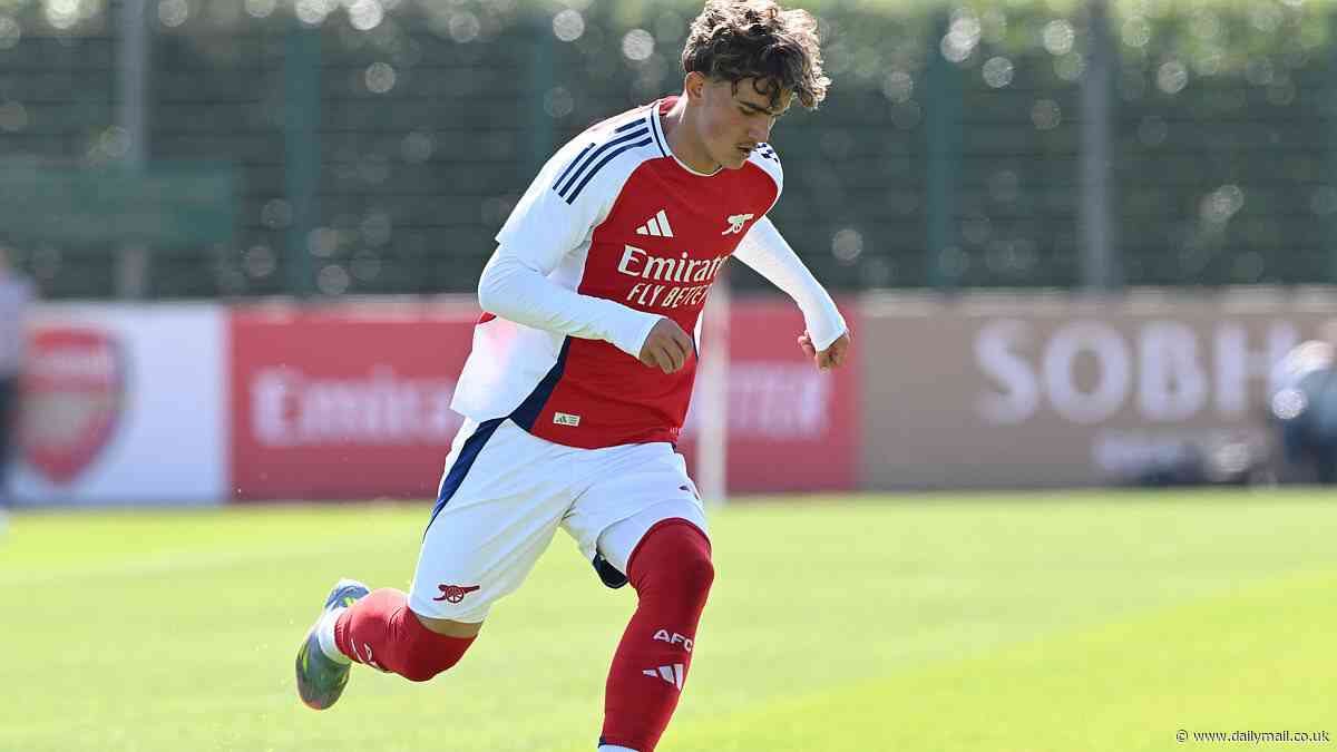 Mikel Arteta suggests that 15-year-old academy star could rival Martin Odegaard for starting spot next season after Arsenal captain's dip in form