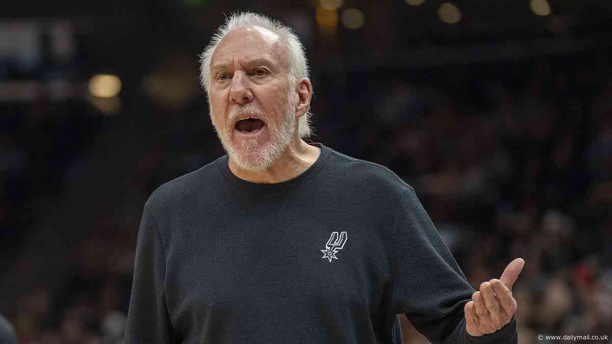 Gregg Popovich steps away as San Antonio Spurs head coach at 76 after having a stroke as NBA era ends