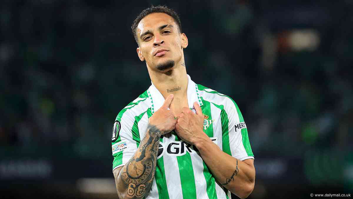 Man United's 'asking price for Antony is revealed' as a rival LaLiga club 'join the race' for in-form Real Betis loan star