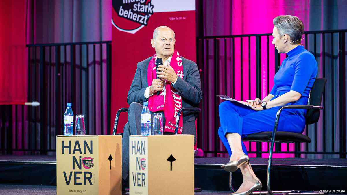"Bürger mit Vergangenheit": Scholz schafft sich beim wohl letzten Auftritt einen Wohlfühl-Termin