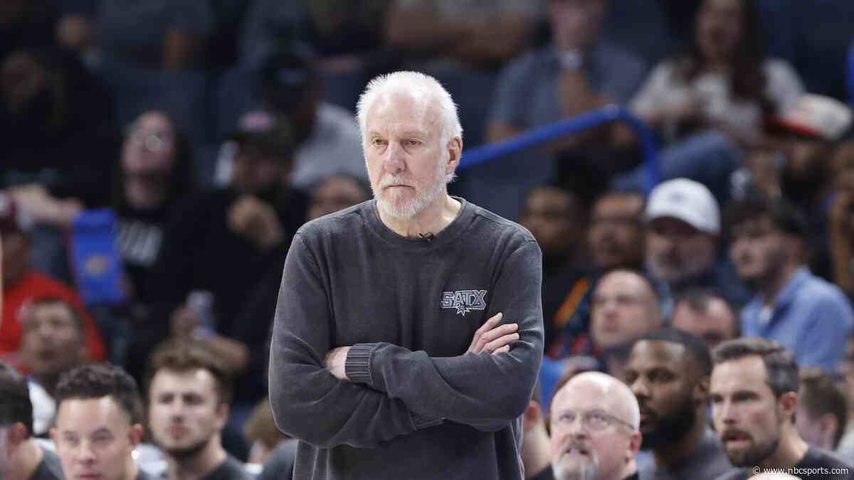 Five-time champion Gregg Popovich to step away as head coach of San Antonio Spurs, move into front office