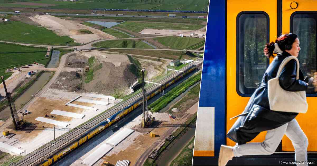 Dit weekend geen treinen tussen Geldermalsen en Tiel: er gaan 90 heipalen de grond in